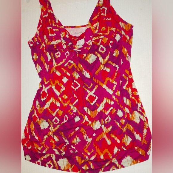 Brand New☆Plus Size LIZ LANGE MATERNITY & Nursing Bright Tank blouse 2X - Picture 10 of 13